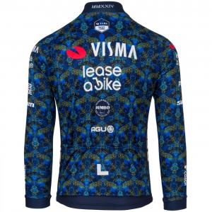 Heren Fietskleding Team Visma Lease a Bike 2024 The Renaissance Agu shirt met lange mouwen - TDF Heren Fietskleding Team Visma Lease a Bike 2024 The Renaissance Agu shirt met lange mouwen - TDF