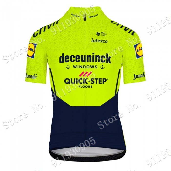 Deceuninck Quick Step Pro Team Green 2021 Wielerkleding Fietsshirt Korte Mouw 2021072922