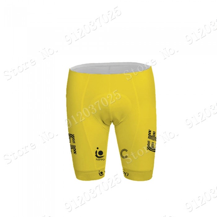 Yellow EF Education Frist Tour De France 2021 Korte Fietsbroeken 2021062743