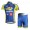 Topsport Fietspakken Fietsshirt Korte+Korte fietsbroeken zeem blauw geel 4147
