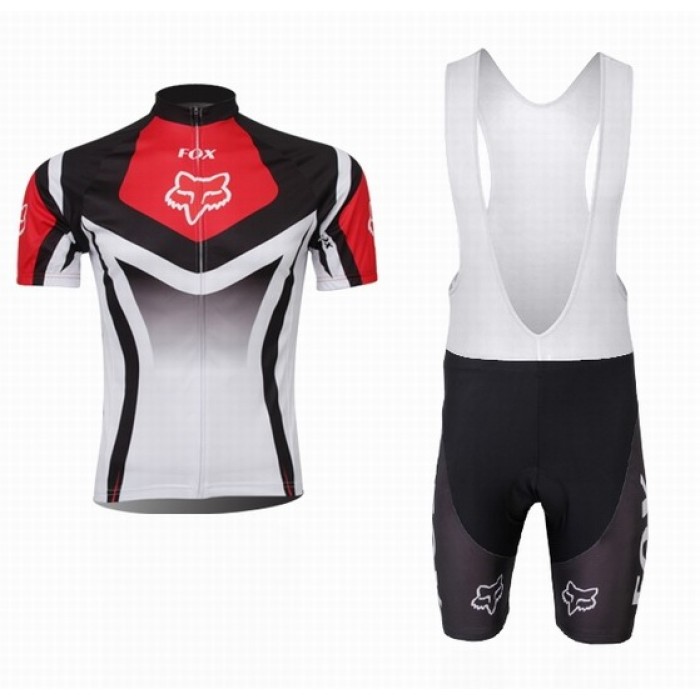 2014 Fox Racing Fietspakken Fietsshirt Korte+Korte koersbroeken Bib rood 4172