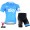2015 Sky Fietsshirt Korte Mouw Zwart+Korte Fietsbroeken 2062