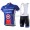 2015 Garmin Cannondale Fietskleding Set Fietsshirt Korte Mouwen+Fietsbroek Bib Korte blauw 1589