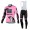 2015 Saxo Bank Sungard Dames Fietskleding Fietsshirt lange mouw+Lange fietsbroeken Bib 3554