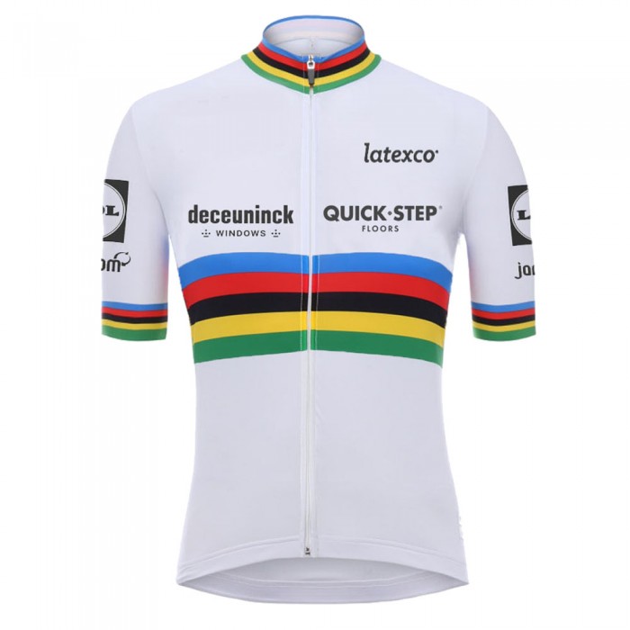 White Champion Quick Step Pro Team 2021 Wielershirt Korte Mouw 20210610