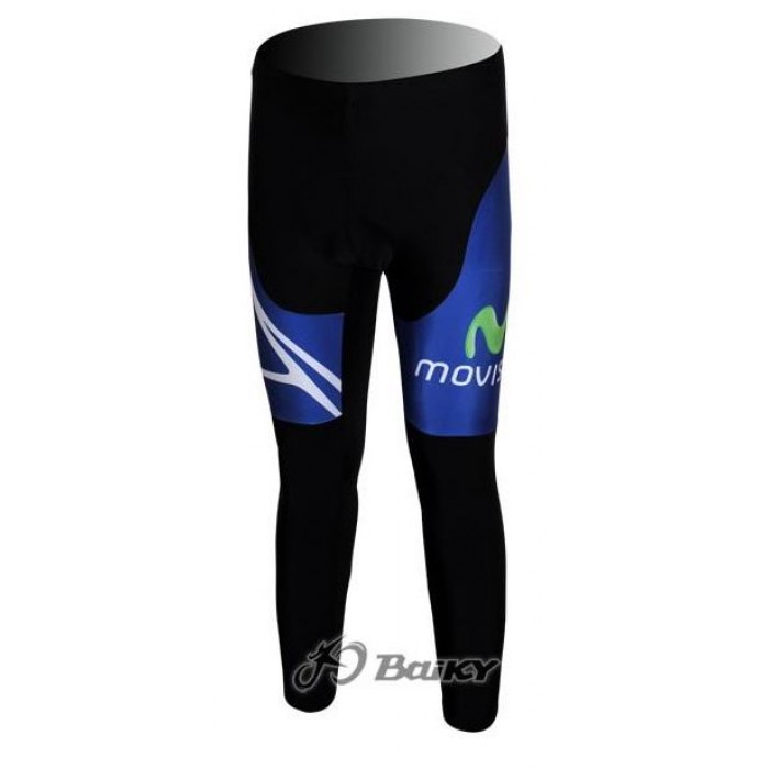 Movistar Team lange fietsbroeken met zeem blauw 4772