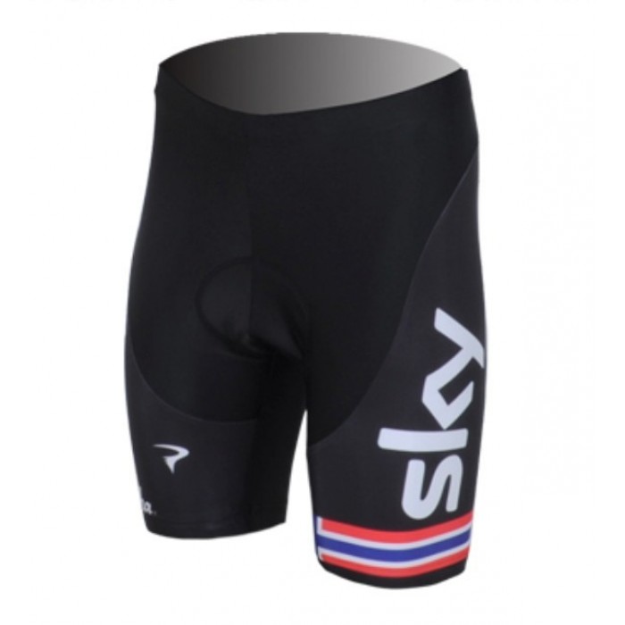 Team Sky Noors kampioen Korte fietsbroeken met zeem zwart rood 784