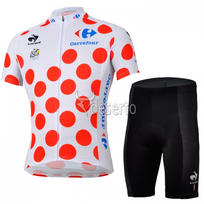 Tour de France Bolletjestrui? Fietspakken Fietsshirt Korte+Korte fietsbroeken zeem 4155