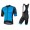 NALINI Velocita Fietskleding Wielershirt Korte Mouw+Korte Fietsbroeken Bib Zwart Blauw UVSBU UVSBU