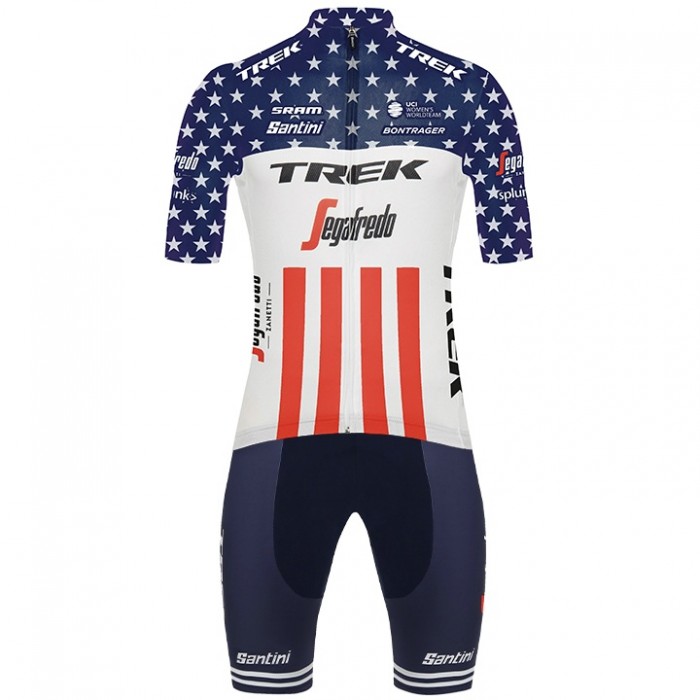 2020 TREK-SEGAFREDO Amerikanischer Meister Wielerkleding Wielershirt Korte+Korte Fietsbroeken 2020082