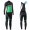 2019 Orbea Fabrik Racing Dames groen Thermo Wielerkleding Set Wielershirts lange mouw+fietsbroek lang met EAII138