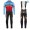 2017 Ridley Rincon blauw-rood Winter Set Wielerkleding Wielershirt lange mouw+Lange fietsbroeken Bib 2555