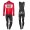 2017 Lotto-Soudal rood Fietskleding Wielershirt lange mouw+Lange fietsbroeken Bib 2499