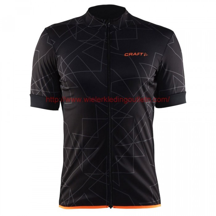 Craft Reel Graphic Axeon 2017 Fietsshirt Korte Mouw Zwart Orange 201717232