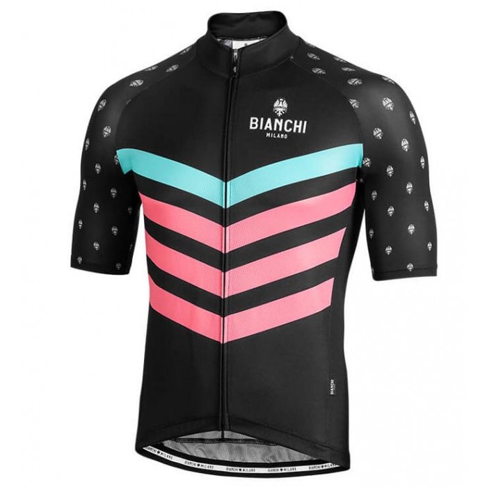 BIANCHI MILANO Nicandro Black Fietsshirt korte mouw 190224066