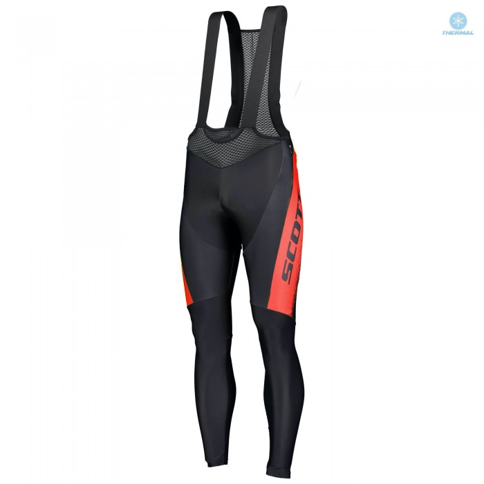 2019 Scott-RC PRO zwart-rood Winter Lange Bib Fietsbroeken iPvb2