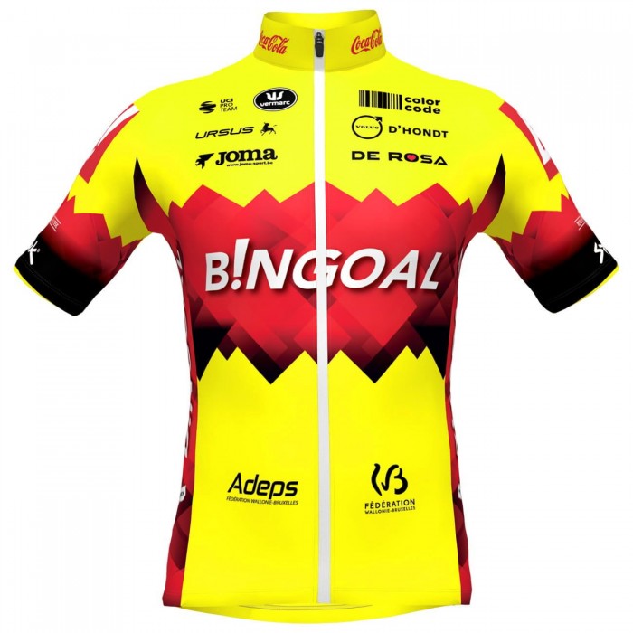 Bingoal WB 2023 korte mouw wielershirt professioneel wielerteam