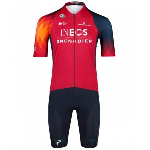 INEOS GRENADIERS 2023 ICON wielershirt met korte mouwen (lange ritssluiting) professioneel wielerteam